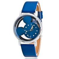 Leather Quartz Watch Women Children Girl Boy Kids Wrist Watch Wristwatch Clock Cartoon