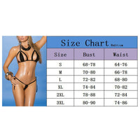 Plus Size Swimsuits for Women Bikini Set Bra Set Micro G-String Thong Swimwear Super Sexy Solid Black Women Swimming Suits