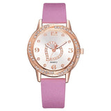 Leather Strap Watch Women Heart Watches Ladies Casual Watch Female Clock