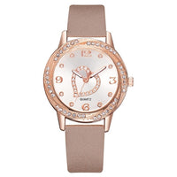 Leather Strap Watch Women Heart Watches Ladies Casual Watch Female Clock