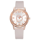 Leather Strap Watch Women Heart Watches Ladies Casual Watch Female Clock