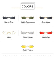 Small Oval Sunglasses Women Female Hip Hop Balck Glasses Sunglass Lady Eyewear