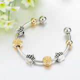 Crown Cuff Bracelets Bangles for Women Carter Love Flower Bracelets DIY Jewelry