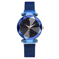 Women Watches Starry Sky Stainless Steel Mesh Magnetic Strap Ladies Watch Quartz Wrist Watch