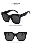 Big Box Cat Eyes Ladies Sunglasses Polarized Female Sunglasses Retro Big Cat Eye Glasses Feminino Oculos