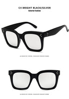 Big Box Cat Eyes Ladies Sunglasses Polarized Female Sunglasses Retro Big Cat Eye Glasses Feminino Oculos