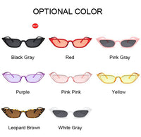 Cat Eye Sunglasses Women Narrow Triangular Glasses Small Sun Glasses Ladies