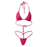 Sexy Micro Mini Bikini Set Women Erotic Transparent Swimwear Bathing Suit Tiny G-String Thong Bikinis Beachwear