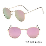 Mirror Sunglasses Women Men Glasses Lady Round Sun Glasses Street Beat