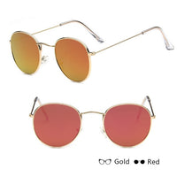 Mirror Sunglasses Women Men Glasses Lady Round Sun Glasses Street Beat