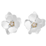 Design Big Double Flower Mixed Earrings for Women Summer Party Wedding Exaggerated Earrings