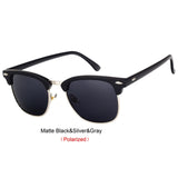 Semi-Rimless Sunglasses Women Men Polarized UV400 Classic Sun Glasses