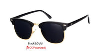 Semi-Rimless Sunglasses Women Men Polarized UV400 Classic Sun Glasses