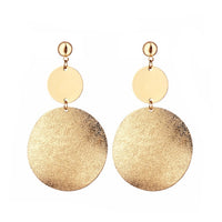 Golden Statement Earrings for Women Big Long Drop Earring Hanging Christmas Gifts