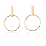 Golden Statement Earrings for Women Big Long Drop Earring Hanging Christmas Gifts