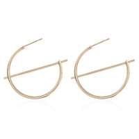 Golden Statement Earrings for Women Big Long Drop Earring Hanging Christmas Gifts