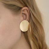 Golden Statement Earrings for Women Big Long Drop Earring Hanging Christmas Gifts