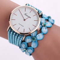 Flowers Watches Women Dress Elegant Quartz Ladies Watch Crystal Wrist Watch Gift