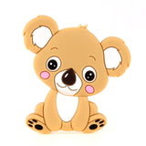 Silicone Teether Koala Cartoon Animal BPA Free Rodents Teething Necklace Food Grade Infant Chewable Toys Baby Teether