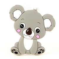 Silicone Teether Koala Cartoon Animal BPA Free Rodents Teething Necklace Food Grade Infant Chewable Toys Baby Teether