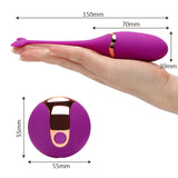 OLO Silicone Vibrating Egg USB Rechargeable Exercise Vaginal Clitoris Stimulator Sex Toys for Women G-Spot Massager Kegel Ball