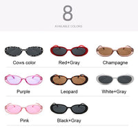 Oval Sunglasses Women Round Frame White Mens Sun Glasses Female Black Hip Hop Clear Glasses UV400