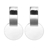 Statement Earrings for Women With White Black Natural Stones Handmade Earring