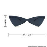 Cat Eye Sunglasses Women Narrow Triangular Glasses Small Sun Glasses Ladies