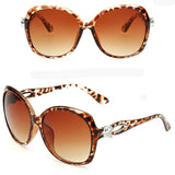 Ladies Sunglasses Women Gradient Lens Travel Big Frame Sun Glasses