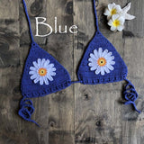 Handmade Crochet Flower Micro Bikini G Thong String Beach Micro Swimwear Sexy Lingerie Sets