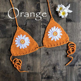 Handmade Crochet Flower Micro Bikini G Thong String Beach Micro Swimwear Sexy Lingerie Sets