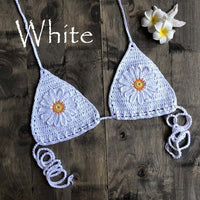 Handmade Crochet Flower Micro Bikini G Thong String Beach Micro Swimwear Sexy Lingerie Sets