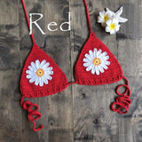 Handmade Crochet Flower Micro Bikini G Thong String Beach Micro Swimwear Sexy Lingerie Sets