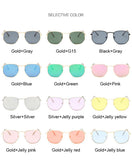 Small Polygonal Metal Sunglasses Women Sun Glasses Female Oval Eyewear UV400