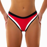 Women's Thong Bikini Bottom Cheeky Triangle Briefs Swimwear Bathing Thong G-String Beachwear