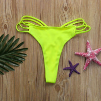 Sexy Women Bikini bottom G-String Thongs Swimwear high waist Swimsuit Bottom swimming shorts ladies