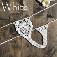 13Colors Super Mini Micro G-strings Thongs Hot Sexy Bikini Bottom Women Swimwear Crochet Cotton Side String Tie Thong