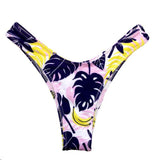 Women Print Bikini Bottom Thong Bathing G String Swimsuits Swimwear Beach Sexy Thong