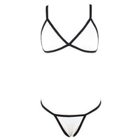 Women Patchwork Sexy G-String Swimwear Bikini Set Push-Up Padded Two Piece Swimsuit Beachwear