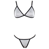 Women Patchwork Sexy G-String Swimwear Bikini Set Push-Up Padded Two Piece Swimsuit Beachwear