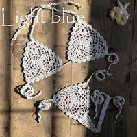 Handmade Crochet Micro Bikini G Thong String Beach Micro Swimwear Sexy Lingerie Sets