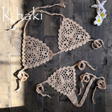 Handmade Crochet Micro Bikini G Thong String Beach Micro Swimwear Sexy Lingerie Sets