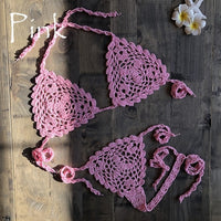 Handmade Crochet Micro Bikini G Thong String Beach Micro Swimwear Sexy Lingerie Sets