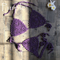 Handmade Crochet Micro Bikini G Thong String Beach Micro Swimwear Sexy Lingerie Sets