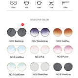 Punk Alloy Sunglasses Women Round Eyeglasses Classic Spectacles Men UV400