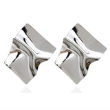 Luxury Gold Square Stud Earrings for Women Party Big Earrings Ear Decoration