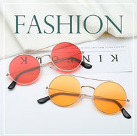 Round Sunglasses Women UV400 Metal Frame Sun Glasses Female De Femme