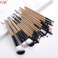 Professional 18Pcs Foundation Makeup Brushes Set Kabuki Eye shadow Eyeliner Mascara Blush Brushes Set Powder Tool Kits