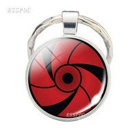 Anime Naruto Sharingan Eye Cosplay Keychain Kakashi Sasuke Sharingan Eye Jewelry Anime Keychains for Men Gifts for Him Boyfriend