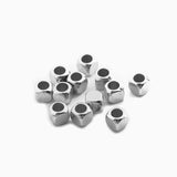 200pcs/lot 6*6mm Inside Hole 1mm CCB Gold Silver Color Star Spacer Beads End Caps Beads DIY Jewelry Making Findings Charm Beads